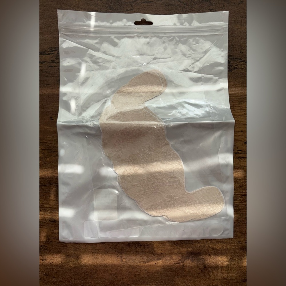 Beige Lace Adhesive Bra